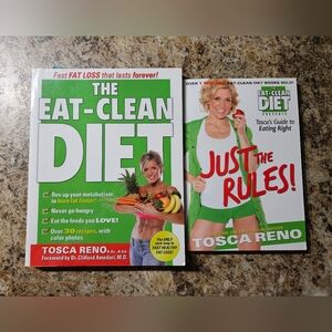 The Eat-Clean Diet and Just the Rules Books by Tosca Reno